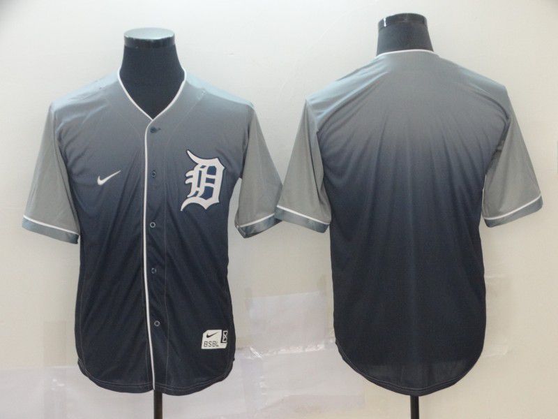 Men Detroit Tigers Blank Grey Nike Fade MLB Jersey->detroit tigers->MLB Jersey